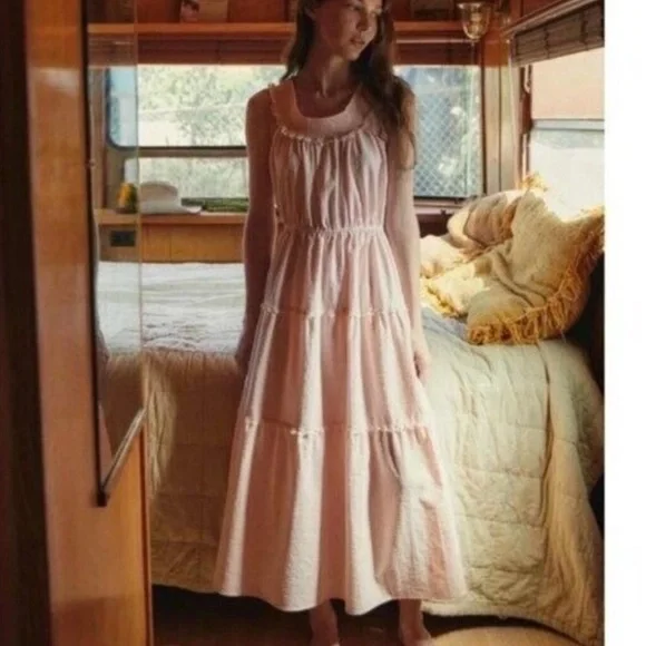 Christy Dawn “The Goldie” Dress, Petal Lace Pink Meadows Farm - Picture 2 of 5